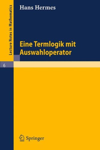 Eine Termlogik Mit Auswahloperator