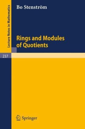 Rings and Modules of Quotients