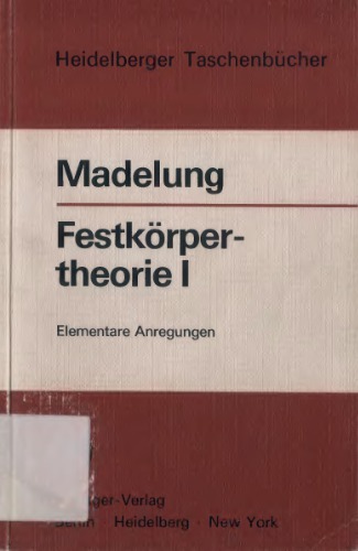 Festkörpertheorie I