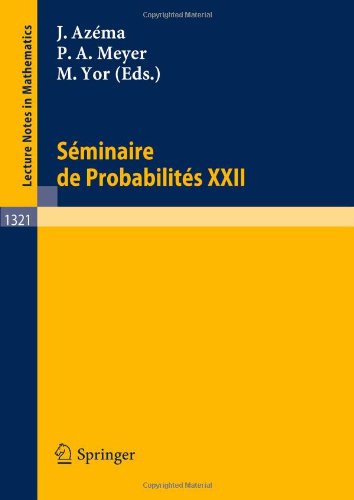 Séminaire De Probabilités Xxii