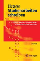 Studienarbeiten schreiben : Diplom-, Seminar- und Hausarbeiten in den Wirtschaftswissenschaften