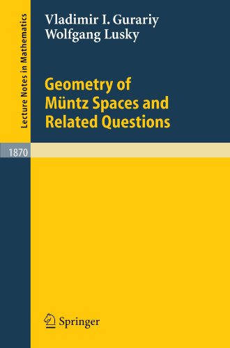 Geometry of Muntz Spaces and Related Questions