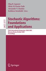 Stochastic algorithms foundations and applications ; third international symposium ; proceedings