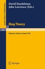 Ring Theory Waterloo 1978 Proceedings, University of Waterloo, Canada, 12-16 June, 1978