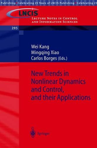 New Trends in Nonlinear Dynamics and Control, and Their Applications