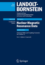 Nuclear Magnetic Resonance Data: Vol. D: Chemical Shifts and Coupling Constants for Carbon-13.