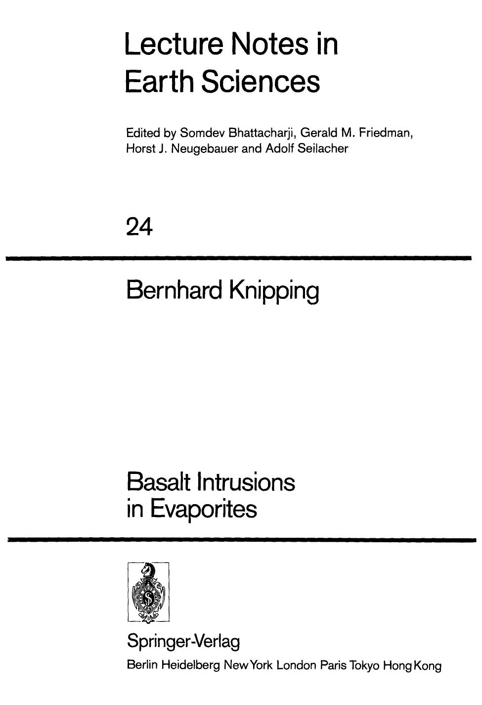 Basalt Intrusions in evaporites