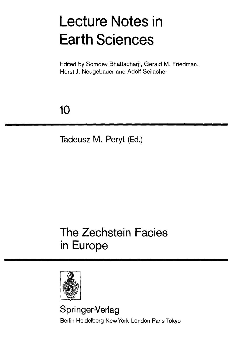 The Zechstein Facies in Europe.