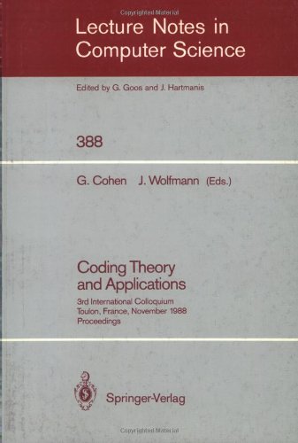 Coding Theory And Applications