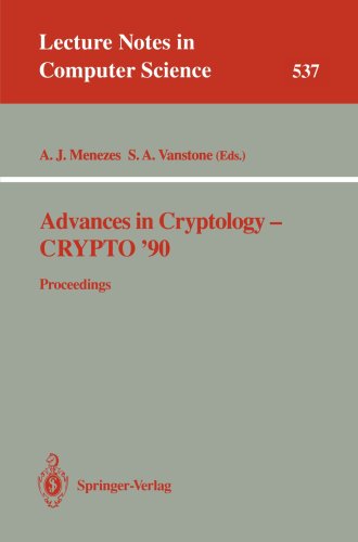 Advances in Cryptology - Crypto '90