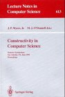 Constructivity in Computer Science