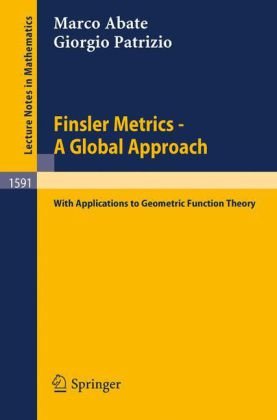 Finsler Metrics - A Global Approach