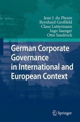 German Corporate Governance in International and European Context