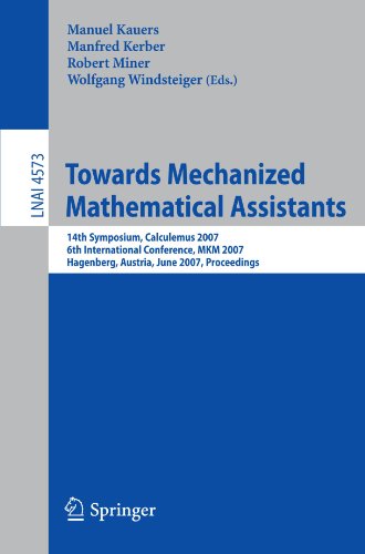 Towards Mechanized Mathematical Assistants.