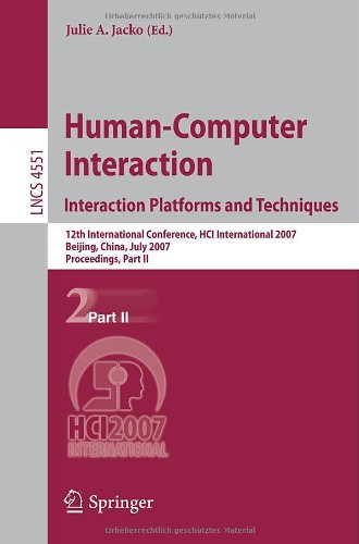 Human Computer Interaction. Interaction Platforms And Techniques