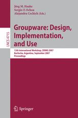 Groupware: design, implementation, and use 13th international workshop ; proceedings