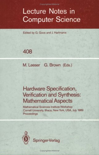 Hardware Specification, Verification And Synthesis