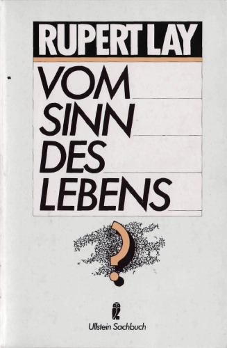 Vom Sinn Des Lebens