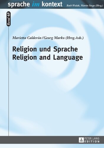 Religion Und Sprache- Religion and Language