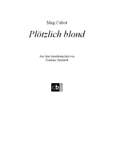 Plötzlich blond