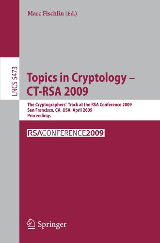 Topics in Cryptology - CT-Rsa 2009