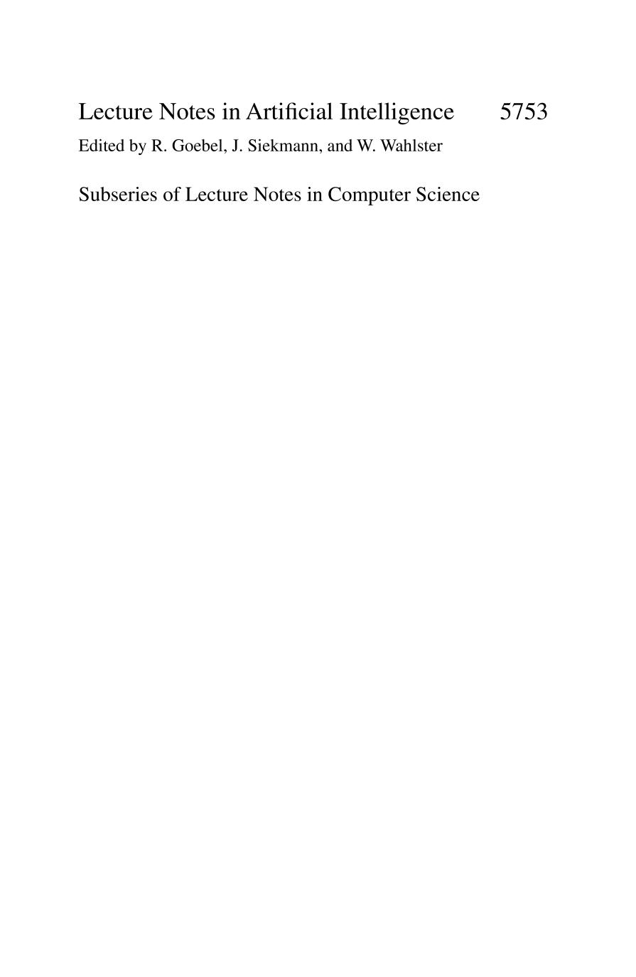 Logic Programming and Nonmonotonic Reasoning : 10th International Conference, LPNMR 2009, Potsdam, Germany, September 14-18, 2009. Proceedings