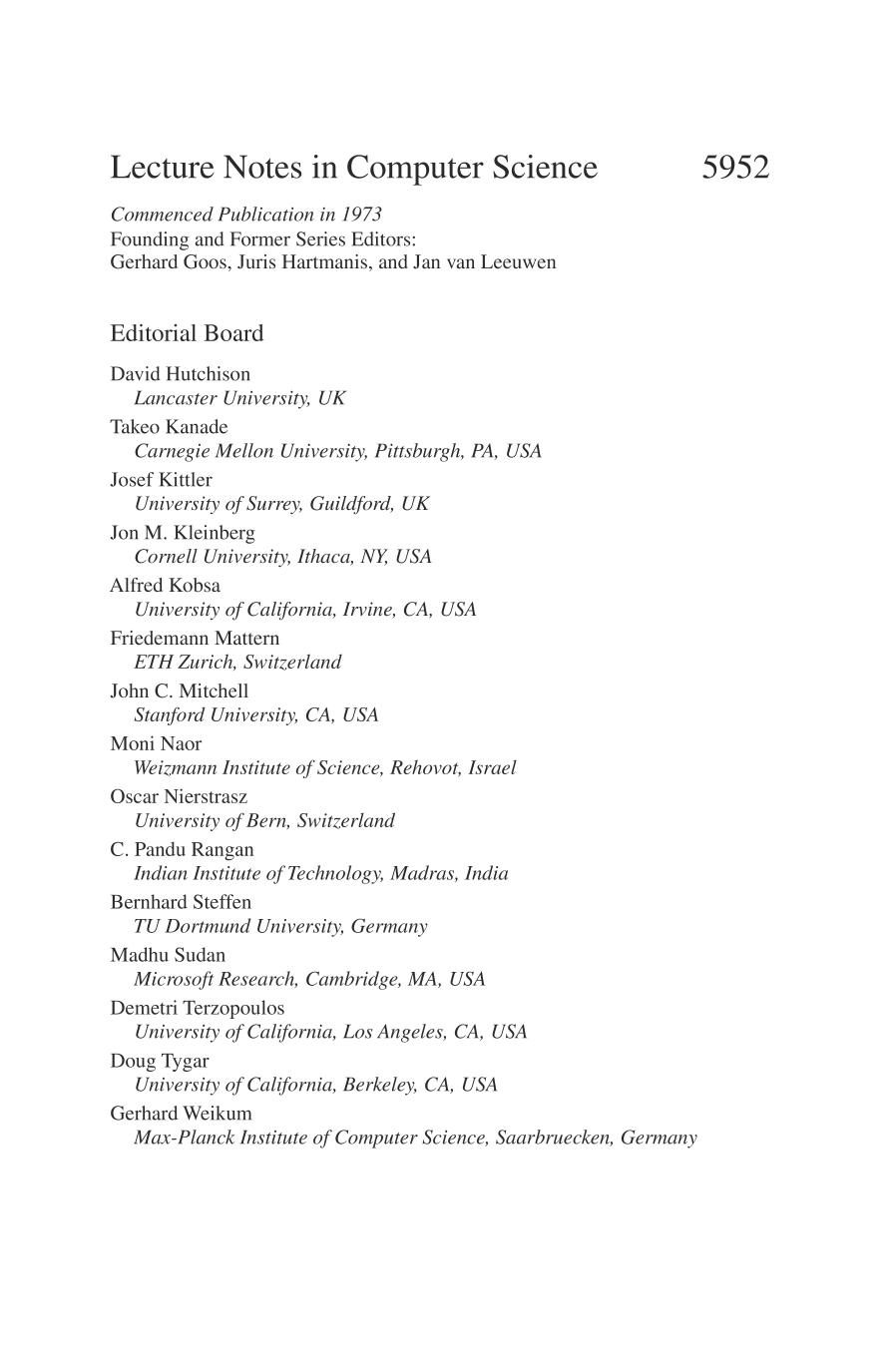 High Performance Embedded Architectures and Compilers : 5th International Conference, HiPEAC 2010, Pisa, Italy, January 25-27, 2010, Proceedings