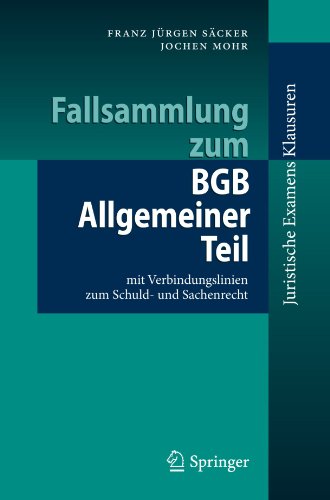 Fallsammlung Zum BGB Allgemeiner Teil