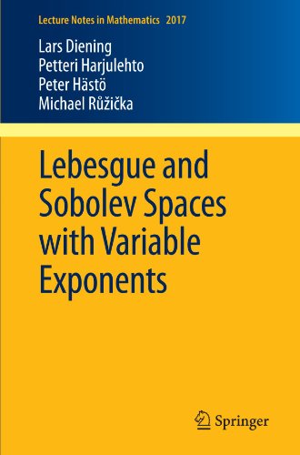 Lebesgue and Sobolev Spaces with Variable Exponents