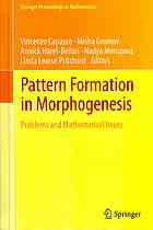 Pattern Formation in Morphogenesis Problems and Mathematical Issues