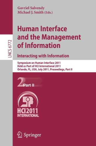 Human Interface And The Management Of Information. Interacting With Information