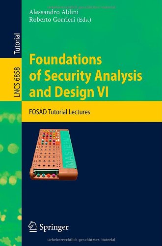 Foundations Of Security Analysis And Design Vi