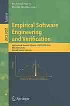 Empirical Software Engineering and Verification