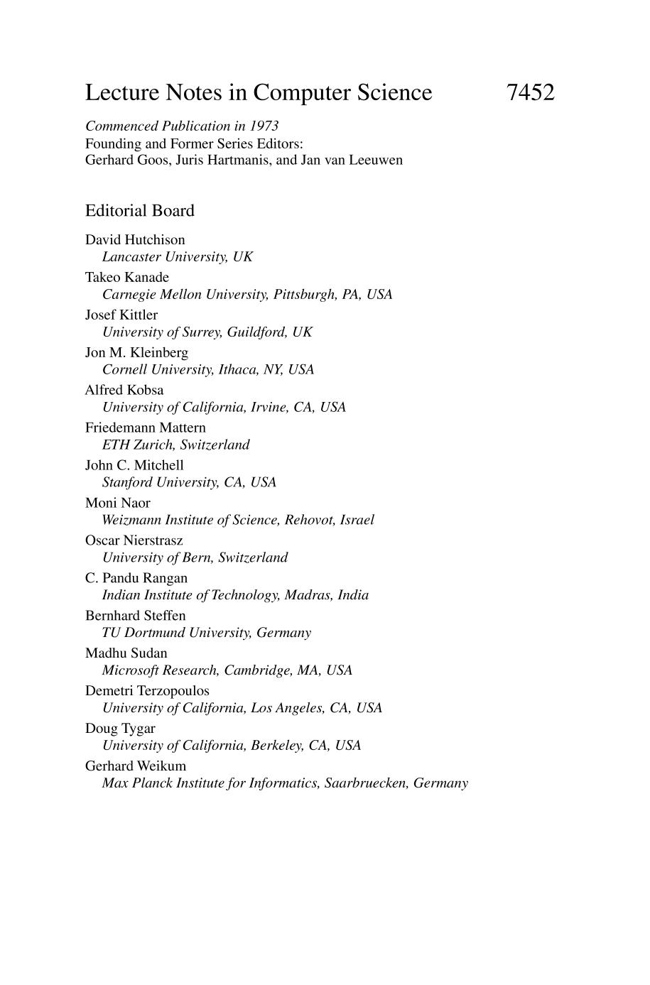 Advancing Democracy, Government and Governance : Joint International Conference on Electronic Government and the Information Systems Perspective, and Electronic Democracy, EGOVIS/EDEM 2012, Vienna, Austria, September 3-6, 2012, Proceedings