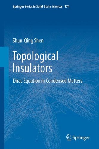 Topological Insulators Dirac Equation in Condensed Matters