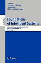 Foundations of intelligent systems 20th international symposium ; proceedings