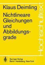 Nichtlineare Gleichungen und Abbildungsgrade