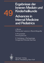 Ergebnisse der Inneren Medizin und Kinderheilkunde / Advances in Internal Medicine and Pediatrics