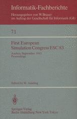 First European Simulation Congress ESC 83 : Aachen, September, 12-16, 1983 Proceedings