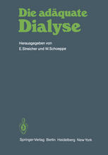 Die adäquate Dialyse Dialyse-Ärzte-Workshop Bernried 1981