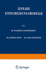 Lineare Entscheidungsmodelle