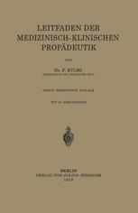 Leitfaden Der Medizinisch-Klinischen Propädeutik