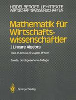 Mathematik für Wirtschaftswissenschaftler I Lineare Algebra