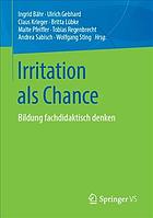 Irritation als Chance Bildung fachdidaktisch denken