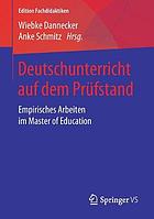 Deutschunterricht auf dem Prüfstand empirisches Arbeiten im Master of Education
