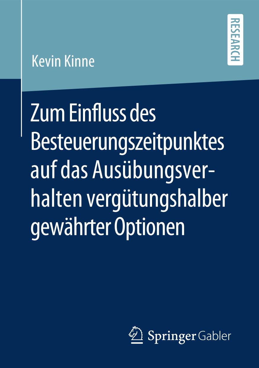 ZUM EINFLUSS DES BESTEUERUNGSZEITPUNKTES AUF DAS AUSBUNGSVERHALTEN VERGTUNGSHALBER GEWHRTER ... OPTIONEN