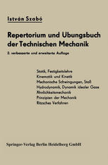 Repertorium und Ubungsbuch der technischen Mechanik.