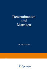 Determinanten und Matrizen