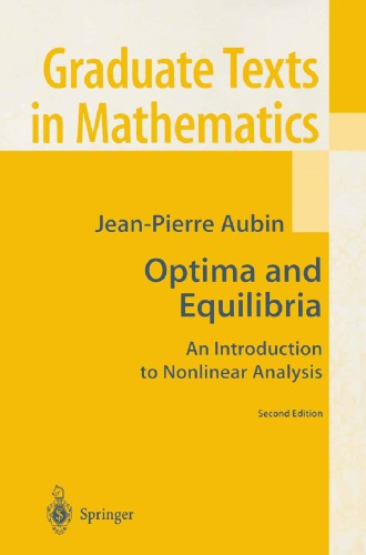 Optima and Equilibria : an Introduction to Nonlinear Analysis