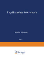 Physikalisches Wörterbuch : Zwei Teile in Einem Band.